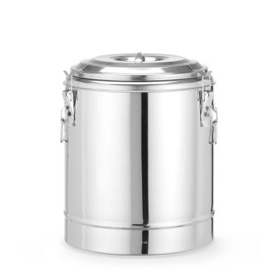 Termoska na přepravu potravin, HENDI, Kitchen Line, 23L, Stříbrná, ⌀350x(H)440mm | 710241
